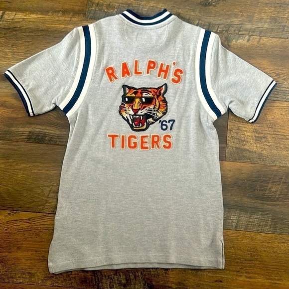 Polo ralph lauren bobcat tiger Varsity Football boys shirt size Small
